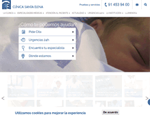 Tablet Screenshot of clinica-santa-elena.org
